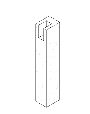 带矩形叉的承重矩形柱资料下载-预制-带矩形叉的承重矩形柱