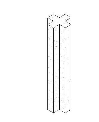 十字钢结构柱灌浆资料下载-混凝土柱-十字形