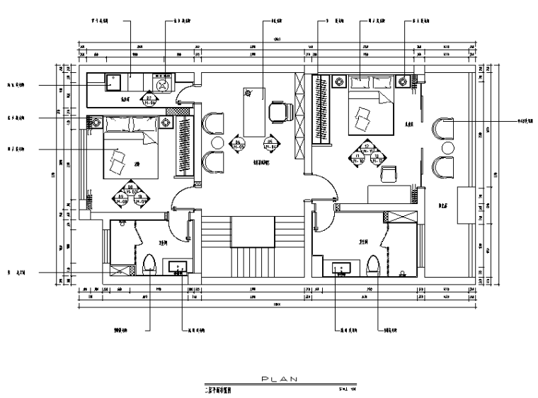 280平方装修效果图资料下载-海和院简约别墅设计施工图（附效果图）