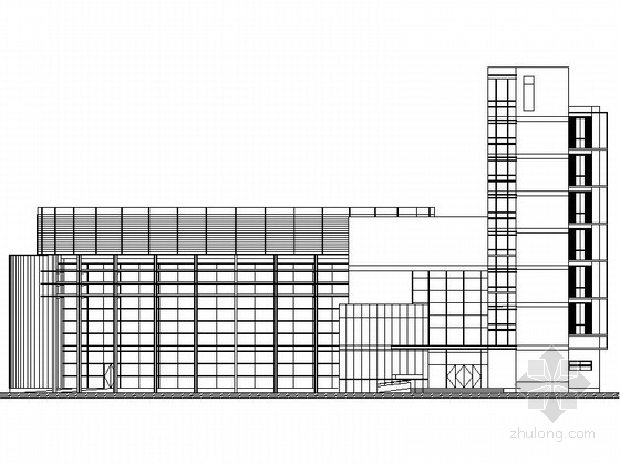 音乐学院建筑方案资料下载-[北京]某知名大学八层音乐学院建筑方案图