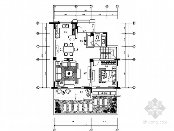 装饰主义别墅设计资料下载-[上海]松江区新装饰主义两层别墅样板间装修施工图（含实景）