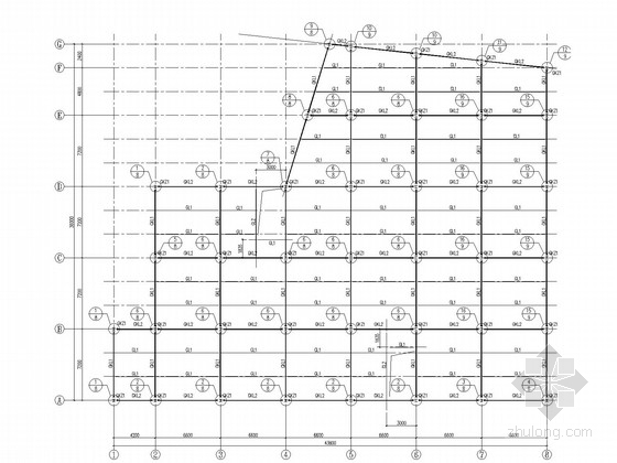 钢框架商业办公楼资料下载-[北京]钢框架办公楼结构施工图