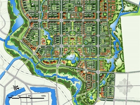 城市设计特色标识资料下载-[安徽]特色生态居住滨江城市设计方案（知名设计）