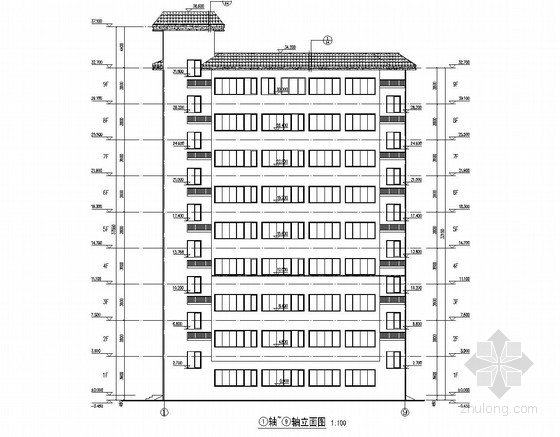 10层住宅建筑图结构图资料下载-[广西]九层框架结构私人住宅结构图（含建筑图）