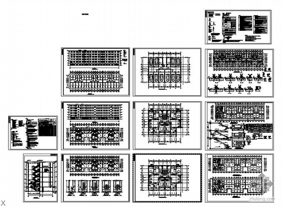 六层寝室建筑结构图资料下载-某六层砖混建筑结构图