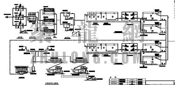蒸汽管线图纸资料下载-某污水厂MSBR工艺,高程及管线图