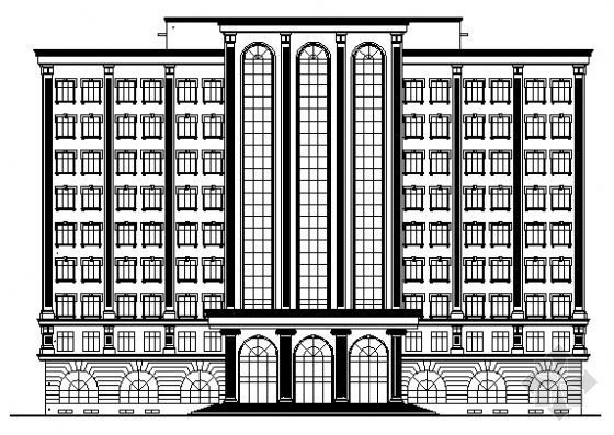 2层中式办公楼建筑设计图资料下载-某九层办公楼建筑设计施工图