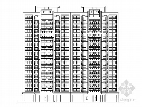 南宁居住建筑资料下载-[南宁]某十六层塔式住宅建筑扩初图