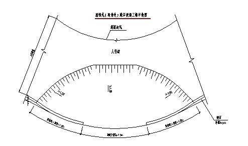 [江苏]城市道路无障碍设计说明及通用图37张（缘石 盲道）-转角处扇面式缘石坡道