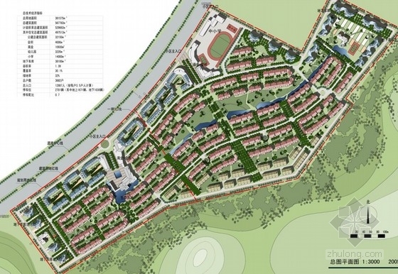 居住区总平面图ps素材资料下载-[广东]欧式生态社区总体规划概念设计方案（包含CAD总平面图）