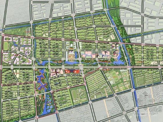 水平流人工湿地设计方案资料下载-[江阴]区域城市道路两侧环境总体设计方案