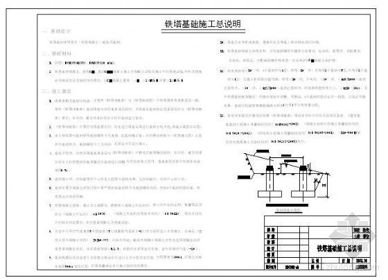 东京铁塔资料下载-铁塔基础施工总说明