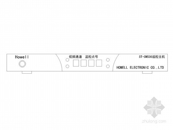 弱电智能化设计常用CAD图块大全-ST-CM5350遥控主机 