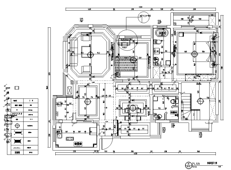 装修效果图复式客厅资料下载-嘉宝花园美式复式样板房设计施工图（附效果图）