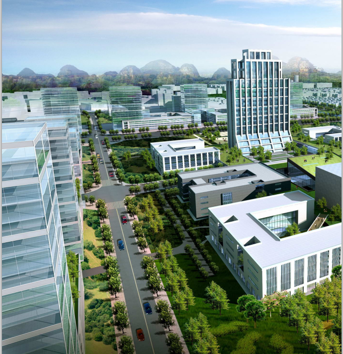 东莞新区城市规划资料下载-临桂新区现代风格城市规划设计方案文本（149页）