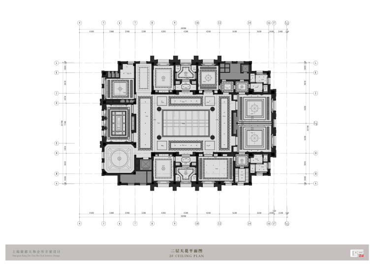 康都天和会所空间设计方案文本-A06 2F CEILING PLAN