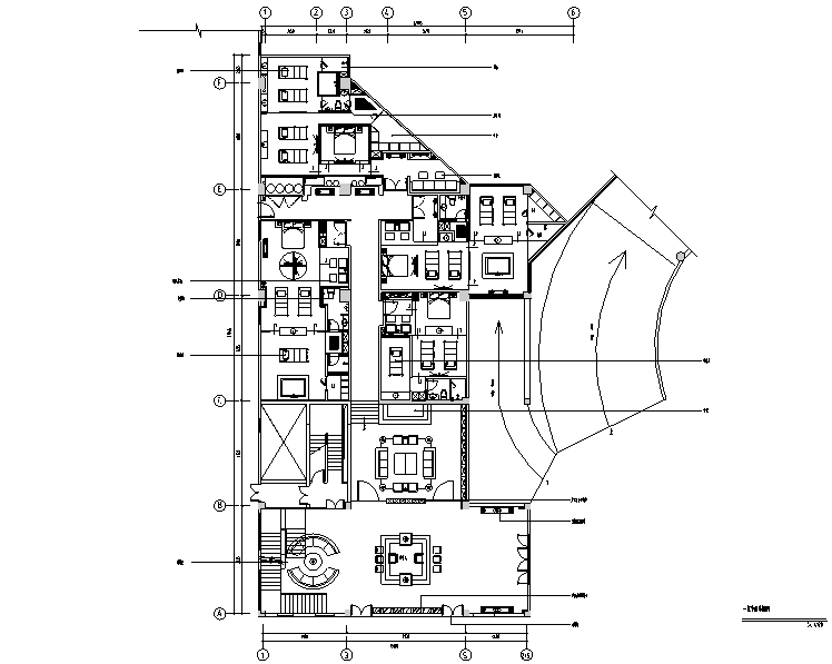 水疗养生会所建筑施工图资料下载-泰式风格SPA会所空间设计施工图（附效果图）