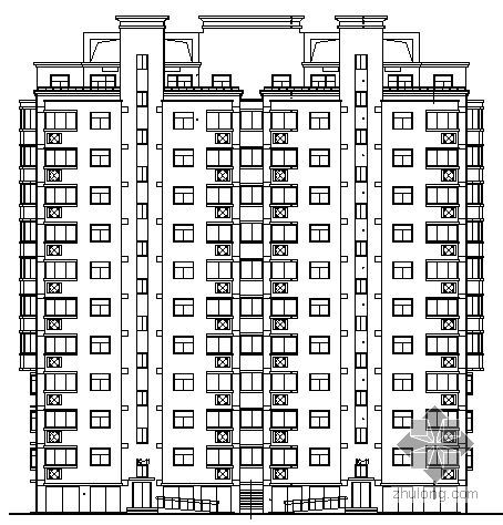 17层板式cad资料下载-某十一层板式住宅楼建筑施工图