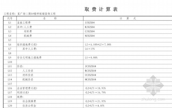 住宅楼工程结算书资料下载-江西某广场住宅楼样板铺装饰工程结算书（2011-04）