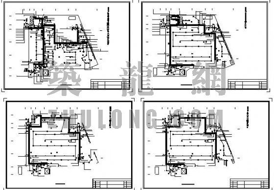 平面图商店资料下载-商店火灾自动报警平面图及喷淋平面图\\ 系统图