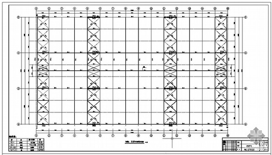 连跨轻型厂房建筑图资料下载-某3连跨单层轻型门式刚架仓库结构设计图