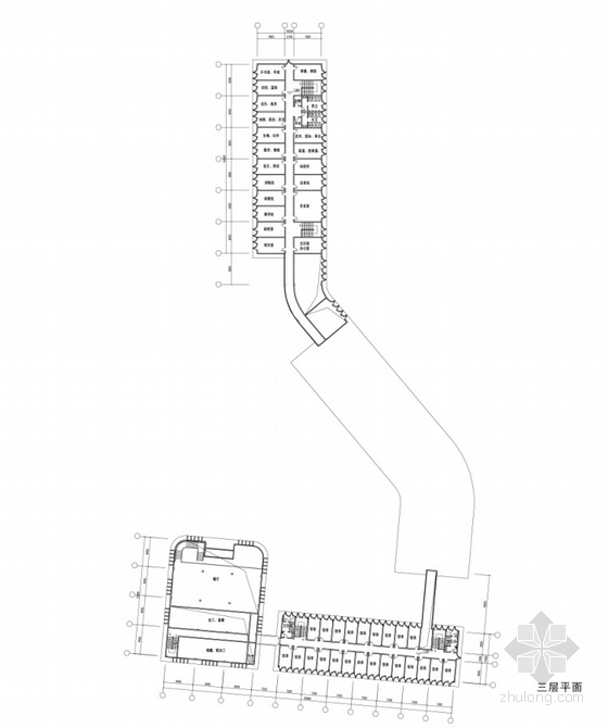 [山东]现代风格体育中心建筑设计方案文本(含CAD)-体育中心平面图