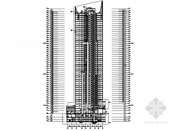 [上海]某国际广场超高层商业办公楼建筑施工图（204米）-图8