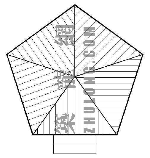 五角亭平面资料下载-五角亭平面