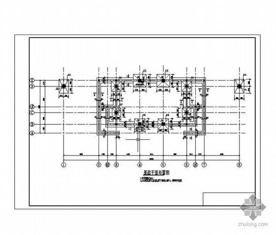 露天广场看台施工图资料下载-某校区看台结构施工图
