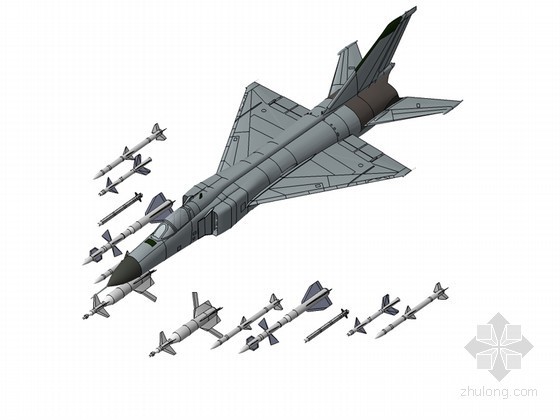 歼20战斗机模型资料下载-飞战斗机SketchUp模型下载