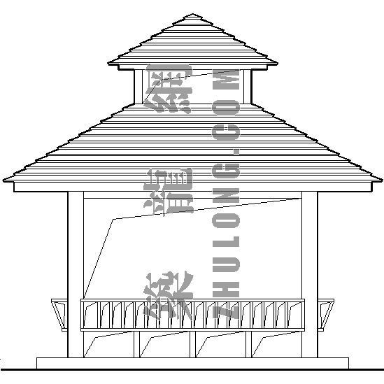 亭子构造详图资料下载-望月亭构造详图