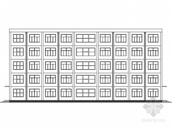 办公楼建筑扩初设计CAD资料下载-[毕业设计]某五层大学办公楼建筑扩初图