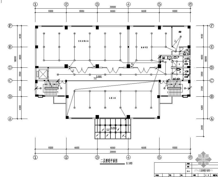 金山工业园图纸设计资料下载-某工业园五层办公楼电气施工图纸