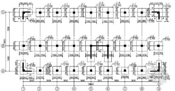 四川办公楼建筑结构图纸资料下载-某办公楼底框结构图纸