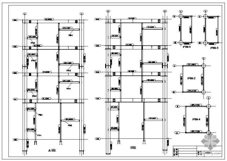 民用建筑钢结构构造节点资料下载-某民用建筑钢梯节点构造详图