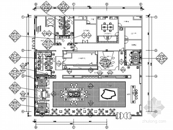 loft办公空间设计案例资料下载-[贵州]精品LOFT售楼处办公样板间室内设计施工图（含效果）