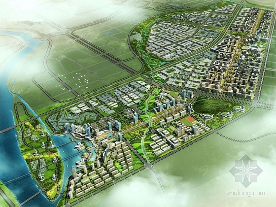 产业新城概念规划资料下载-[浙江]绿色产业集聚核心区概念性规划设计方案文本
