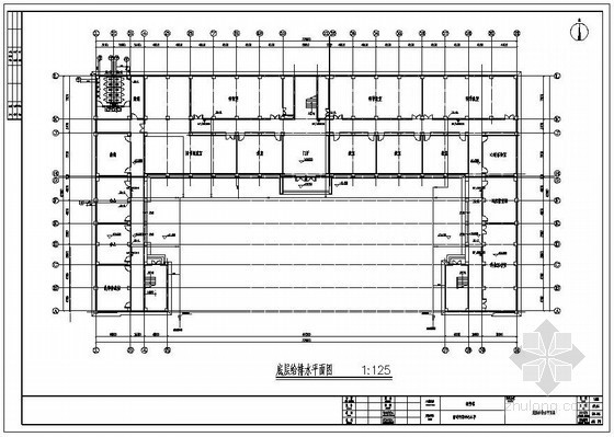 某小学教学楼给排水施工图资料下载-江苏某小学给排水图纸