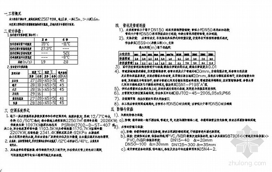 风冷热泵电辅热图纸资料下载-某管委会办公楼水源热泵空调全套图纸