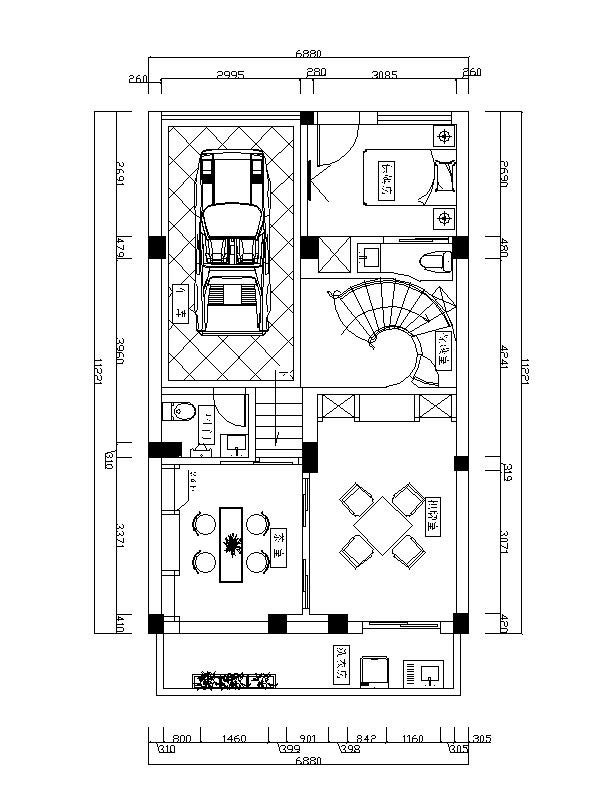 室内楼梯CAD施工图资料下载-[合肥]奢华大气欧式高档别墅室内设计CAD施工图