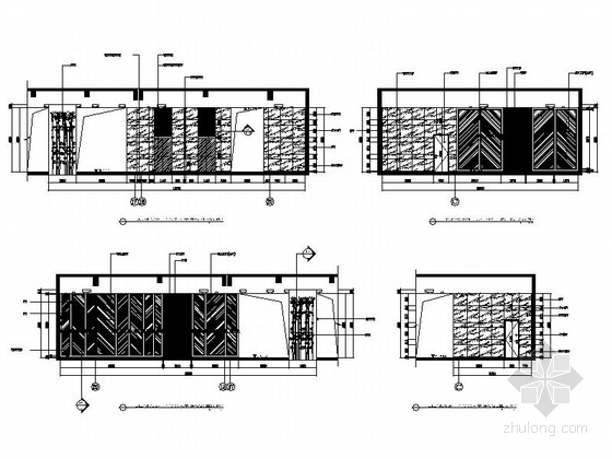 [浙江]高新园区现代风格厂房及辅助用房扩建装修施工图-[浙江]高新园区厂房及辅助用房扩建装修施工图电梯间立面图 