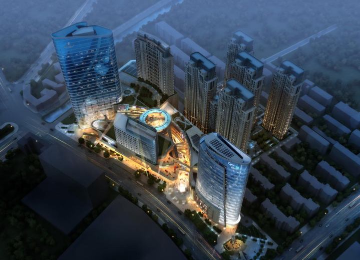 城市综合体设计文本资料下载-[江苏]滨水商业区城市综合体概念方案设计文本