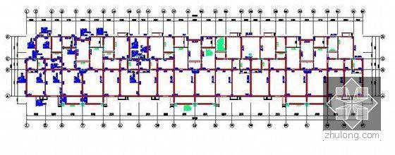 [安徽]大型住宅小区项目建筑安装工程预算书(含全套施工图纸100余张)- 一层梁配筋图