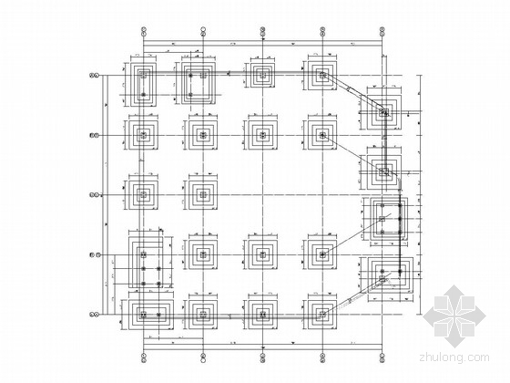 三层钢框架结构施工图资料下载-三层钢框架结构展示中心结构施工图