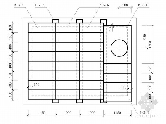 给排水工程标准图集（39张大图）-交汇井盖板、梁预制布置图2侧 