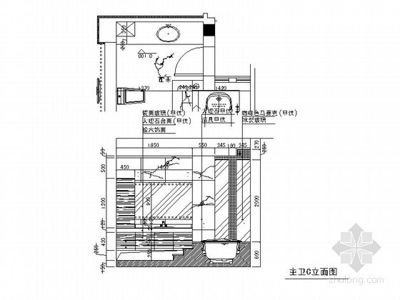 [宁波]豪华优雅双层别墅现代风格装修图（含实景图） 立面图