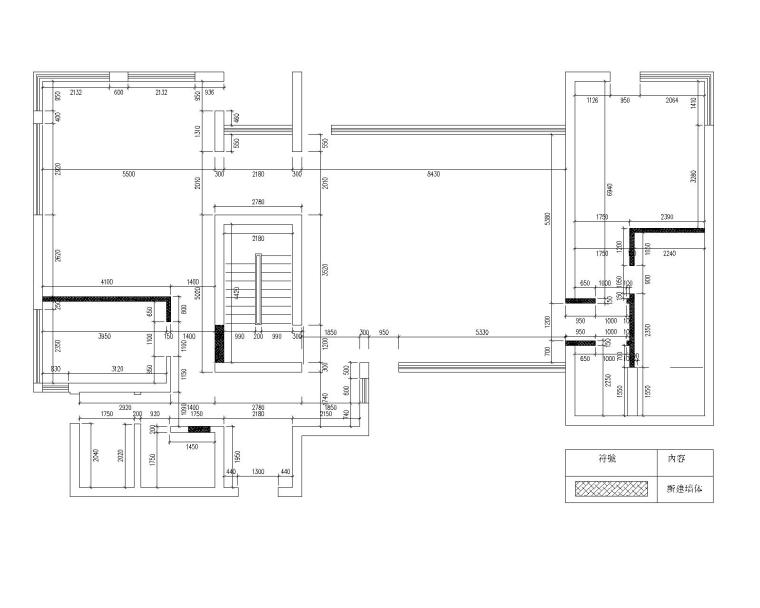 美国塞班岛高档五居室别墅全套CAD施工图（附效果图）-5首层间隔布置图