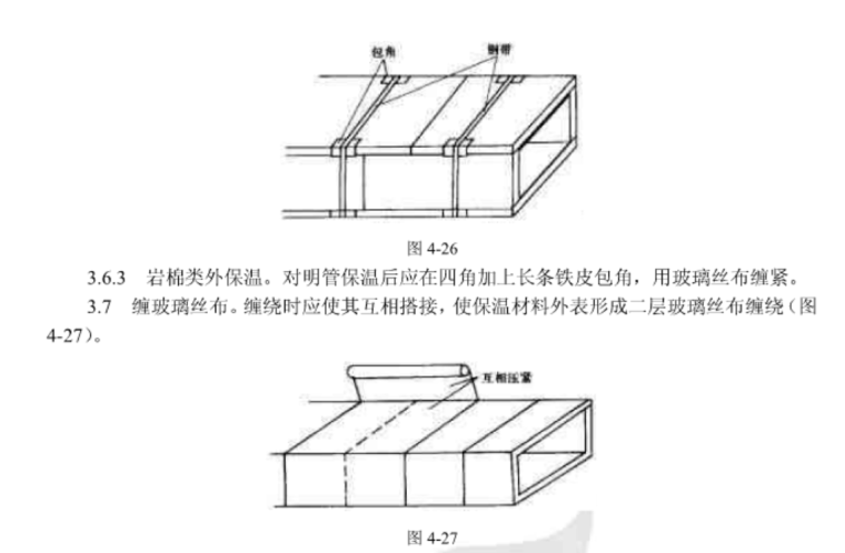 暖通风管保温施工工艺-管道保温