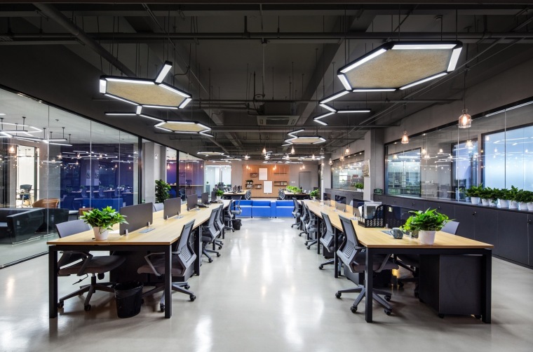 #办公空间设计案例#上海三瑞高分子办公空间-09.开敞办公