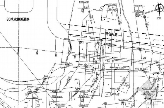 雨污分流图设计说明资料下载-某市政道路雨污分流排水工程设计图